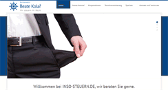 Desktop Screenshot of inso-steuern.de