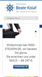 Mobile Screenshot of inso-steuern.de