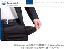 Tablet Screenshot of inso-steuern.de
